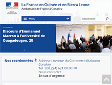 Tablet Screenshot of ambafrance-gn.org